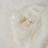 Arracades minimalistes amb diamant marquesa Les Accessoires